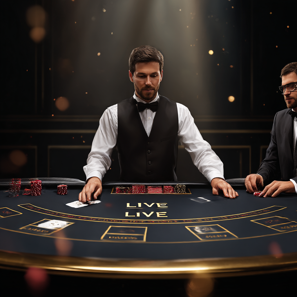 Permainan live casino online dengan meja profesional
